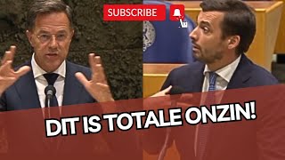 Pittig debat tussen Baudet & Rutte over Oekraïne & de EU! 'Dit is totale ONZIN!'