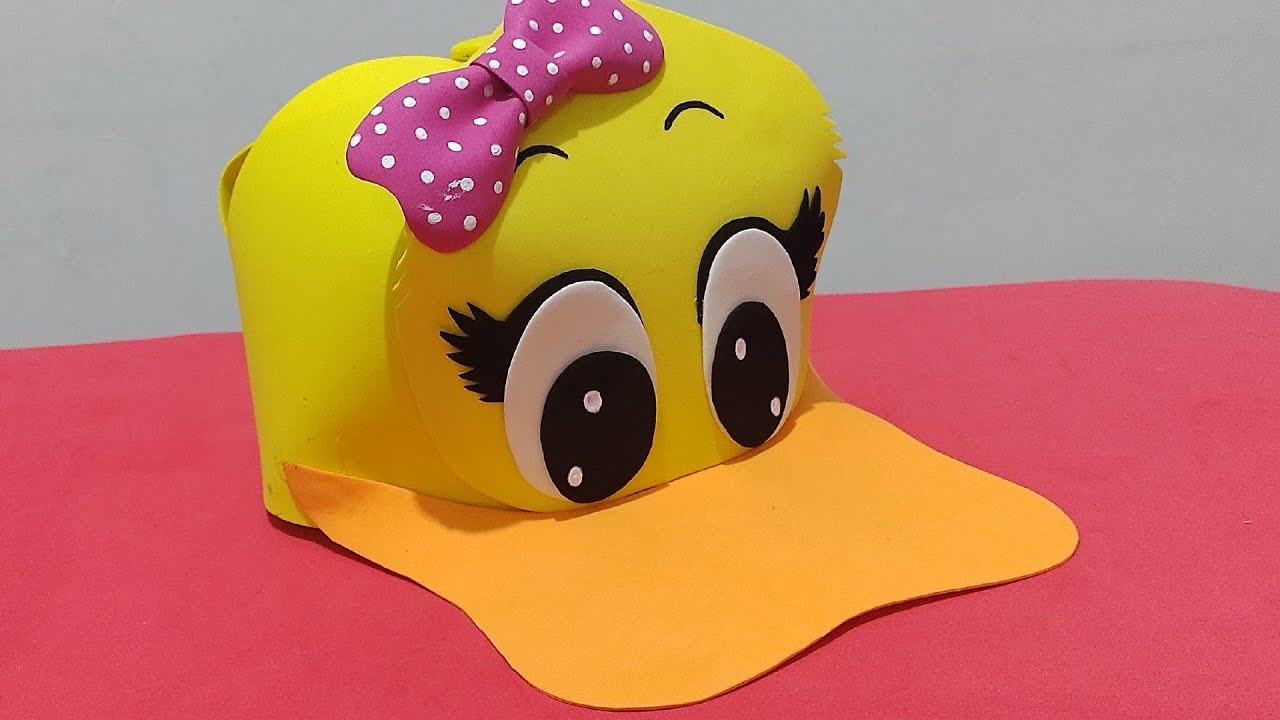 Como Fazer Boné da Margarida Feito de EVA..