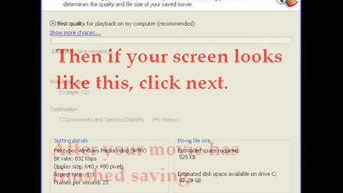 Converting MSWMM Into Wmv On WMM (XP)