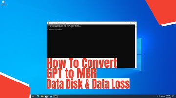 How To Convert GPT to MBR