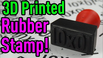 3D Print Your Custom Rubber Stamp !