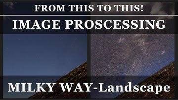 [EP.01] Milky Way Landscape Image Processing by Siril, Keynote, and GIMP