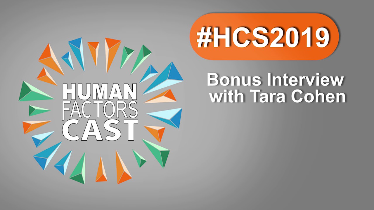 #HCS2019 Bonus Interview with Tara Cohen