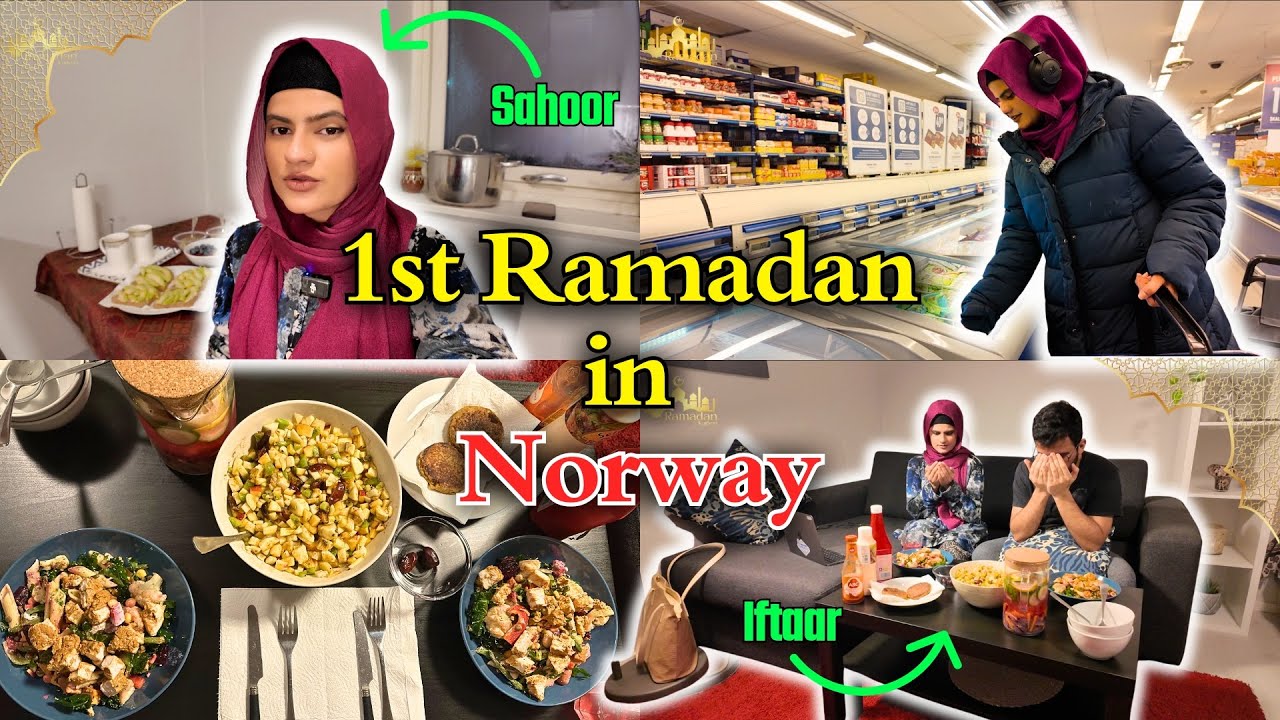 FIRST RAMADAN VLOG 2025🌙 | Healthy Sehri & Iftari Prep | Ramadan in Norway