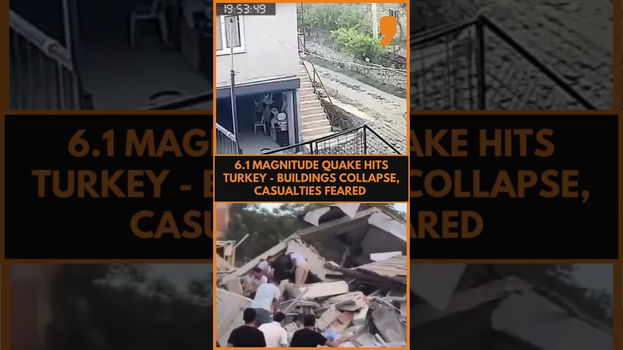 6.1 Magnitude Earthquake Hits Turkey&rsquo;s Balıkesir, Buildings Collapse | News9