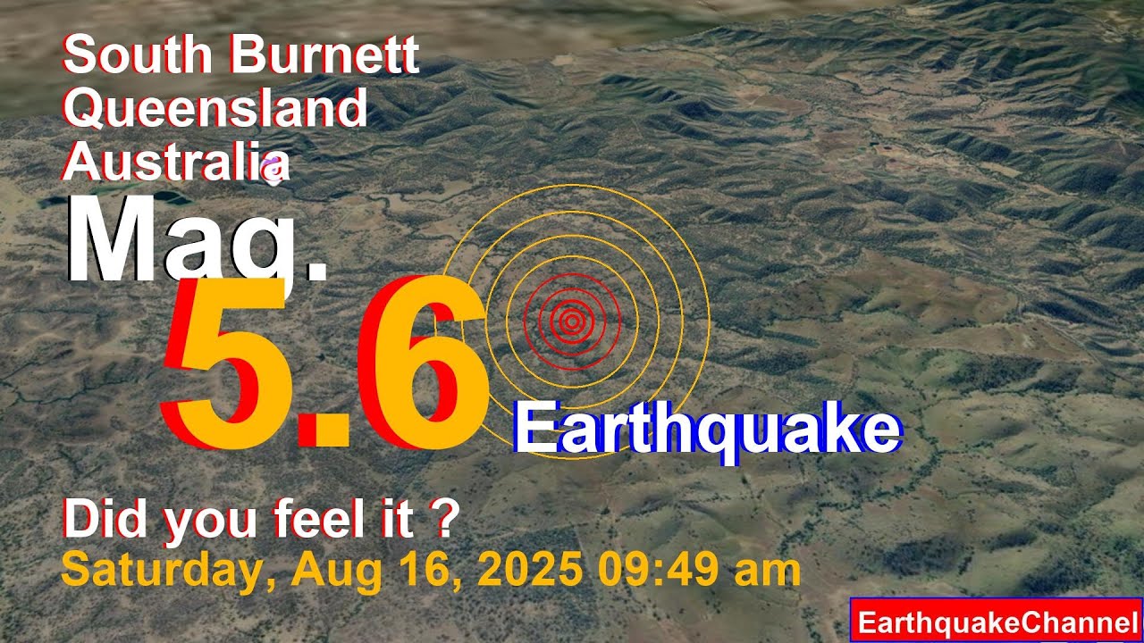 South Burnett, 283 km South of Gladstone, Gladstone, Queensland, Australia Earthquake today now