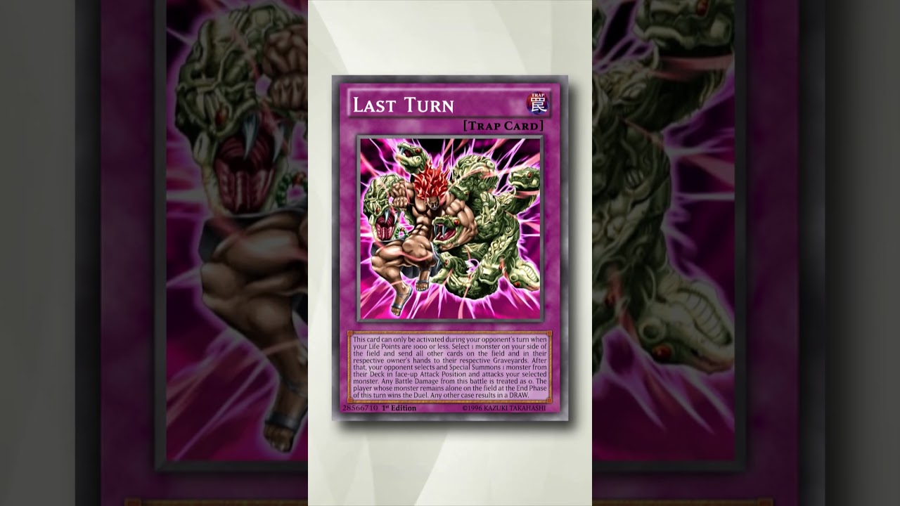 last turn yugioh card Weird Rulings - Part 3 - Producing Additional Battle Phases trading and collectible card game (TCG/CCG) Card Gallery:Last Turn | Yu-Gi-Oh!