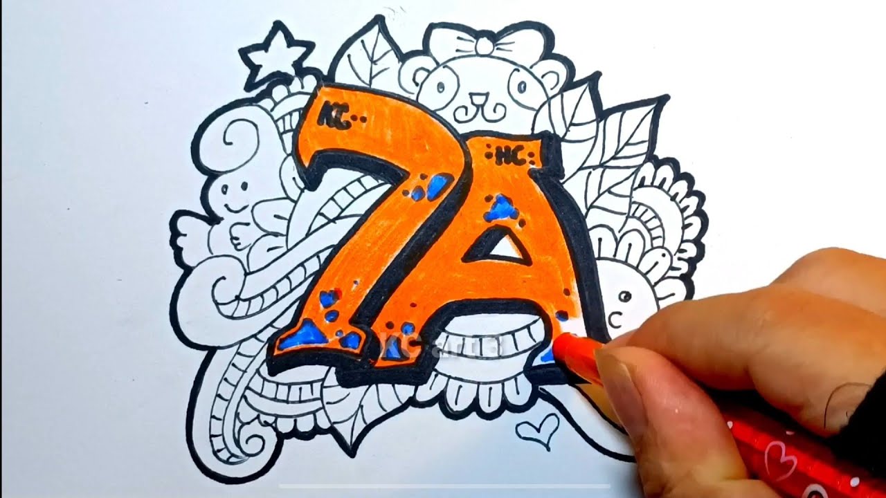 Thiết kế Logo Tên Lớp - 7A - LOGO DẠNG CHỮ | Draw Letter Logos ...