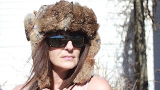 DIY Rabbit Hide Trapper Hat