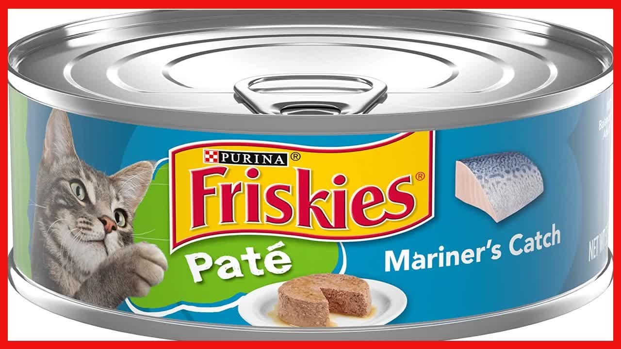 Purina Friskies Pate Wet Cat Food, Mariner's Catch   24 5 5 oz  Cans
