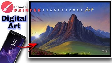 Infinite Painter Tutorial - Realistic Painting Process | Digital Art for beginners | Android Phone |