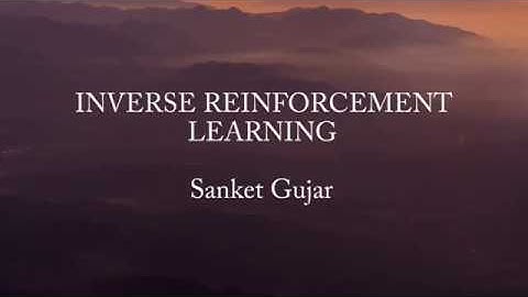 Maximum Entropy Inverse Reinforcement Learning Part 1