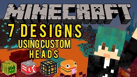 7 Decorative Designs in Minecraft using CUSTOM HEADS!!! (LINK IN THE DESCRIPTION)
