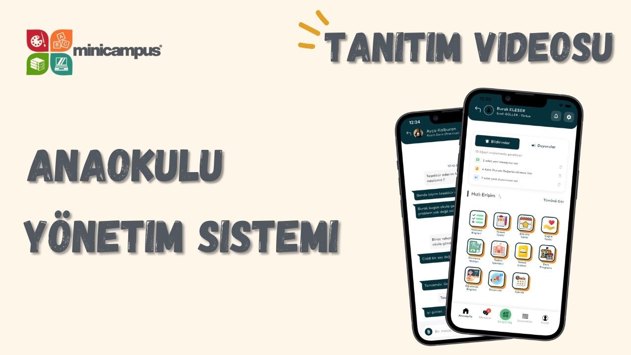 Anaokulu Yönetim Sistemi l Tanıtım Videosu l Minicampus
