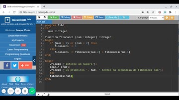 Aula 70 | Sequência de Fibonacci (recursividade)
