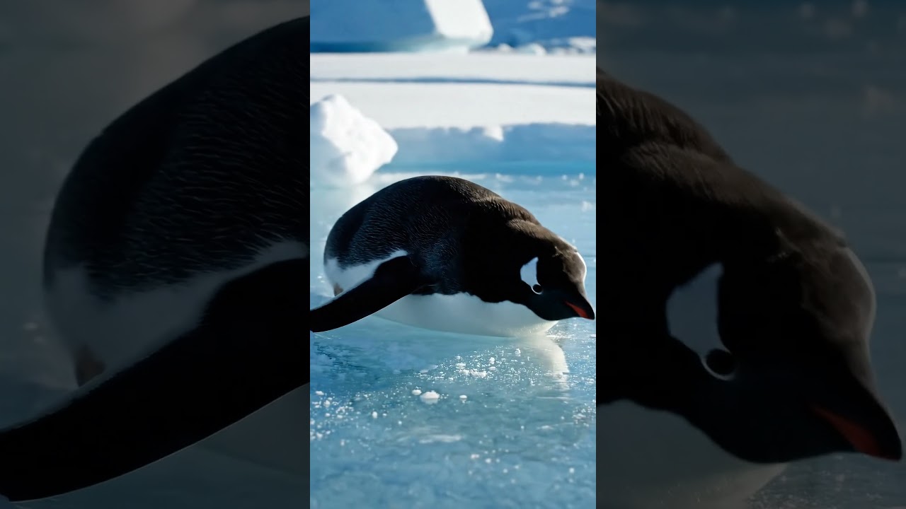 🐧Penguin Tries Ice Skating