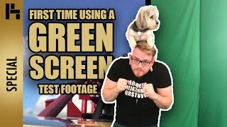 My First Time Using a GREEN SCREEN (Set Up / Test Footage)