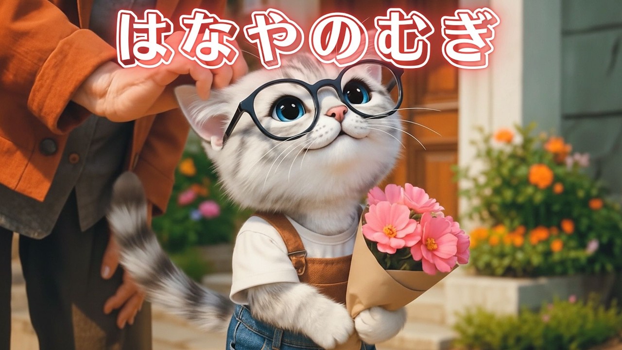 【社畜ねこのむぎ】いらっしゃいませ!!お花屋さんバイトを始めたむぎの一日に密着🐱🌸