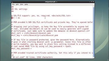 How to configure the POP3 service with SSL using Dovecot in a Linux System