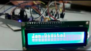 Jam digital menggunakan atmega16 dengan RTC DS1307 Codevision AVR.