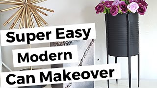 EASY TRASH TO TREASURE DIYS | MODERN MAKEOVER OF CAN | CHOPSTICKS UPCYCLE | EASY & SIMPLE DIYS |KISS