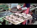 신기한 한국의 뚝배기 대량생산 과정. 전통 도자기 공장