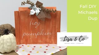 Fall DIY Michaels Knock-off!