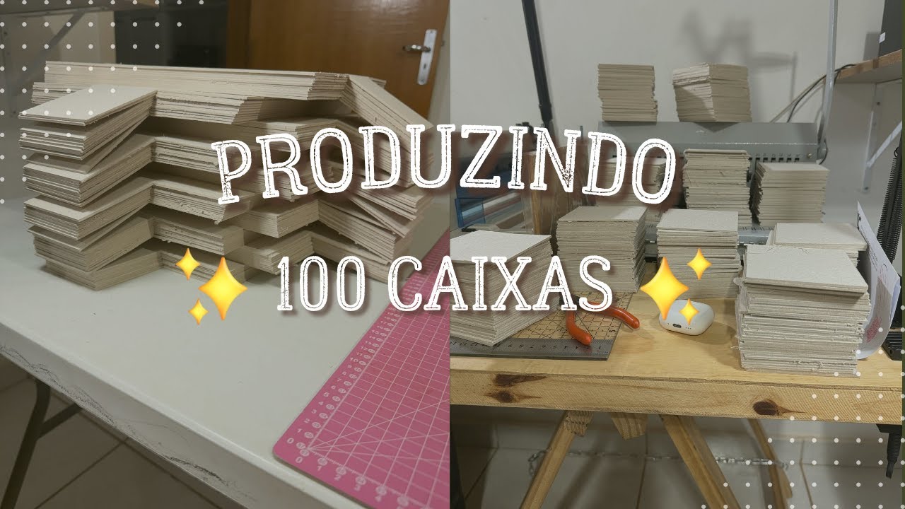 Produção de 100 caixas / Erros e acertos