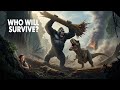 A Girl Lost in the Jungle Faces a Dinosaur Attack
