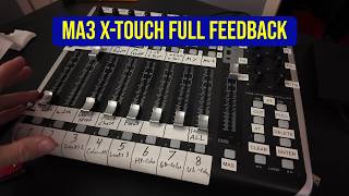 GrandMA3 + X-Touch: OSC Full Feedback Workflow