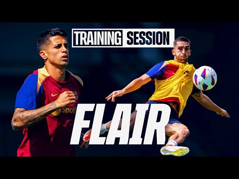 AMAZING BACK-HEEL VOLLEY GOAL from CANCELO ???? | FC Barcelona training ????????