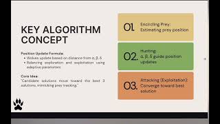 Gray Wolf Optimization |Team 11| Aneesha Manjunath Iyer | Anushree Shetty | Batul H Suratwala |