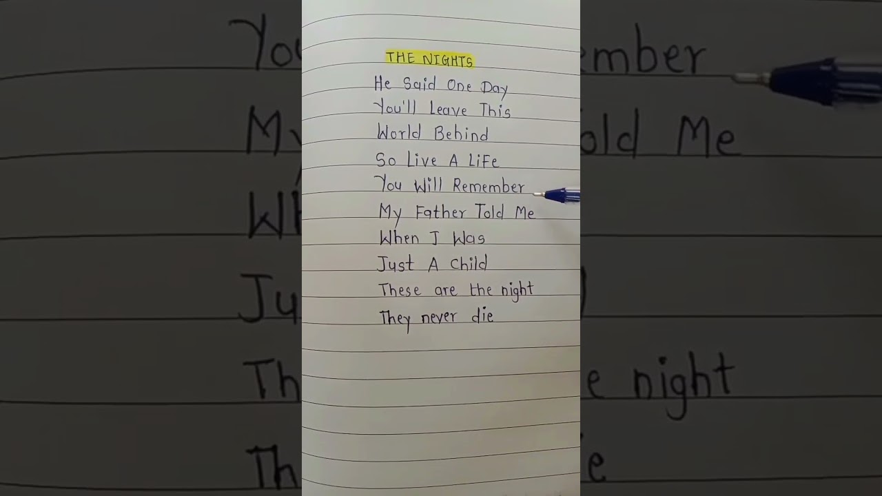 The Nights ( slowed reverb ) 🌼 ~ Avicii 