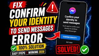 Messenger Identity Confirmation Problem Fix (2026) | Facebook Messenger Verification Issue Solved screenshot 4