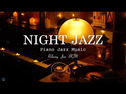 Ethereal Jazz Sleep Sounds - Soothing Jazz Piano Instrumental Playlist for Focus, Relax - Calm Night thumbnail