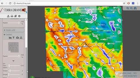 Real time video of automated drain creation