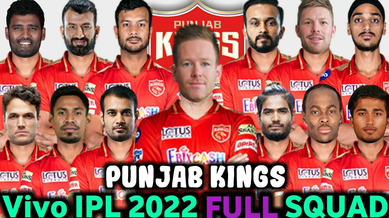 Vivo IPL 2022 | Punjab Kings Team Full Squad | PBKS Full Squad 2022 | PBKS Team Players List 2022