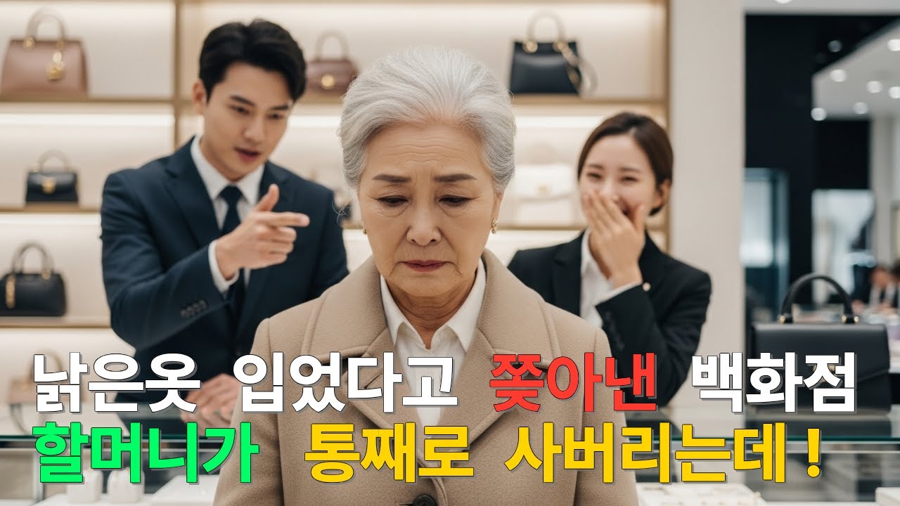 낡은 코트를 입은 할머니가 백화점 전체를 산 이유 (충격 반전 실화)  #노인공경  #반전스토리 #권선징악  #감동사연  #사이다사연  #오디오북