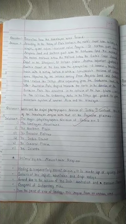 Important Notes | Class 9th Geography Chapter 1 and 2 | Topper's Notes ...
