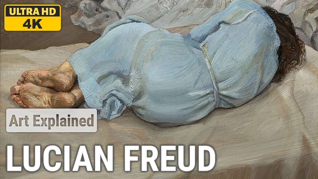 Lucian Freud: A collection of 10 oil paintings with title and year, 1985-1987 [4K]