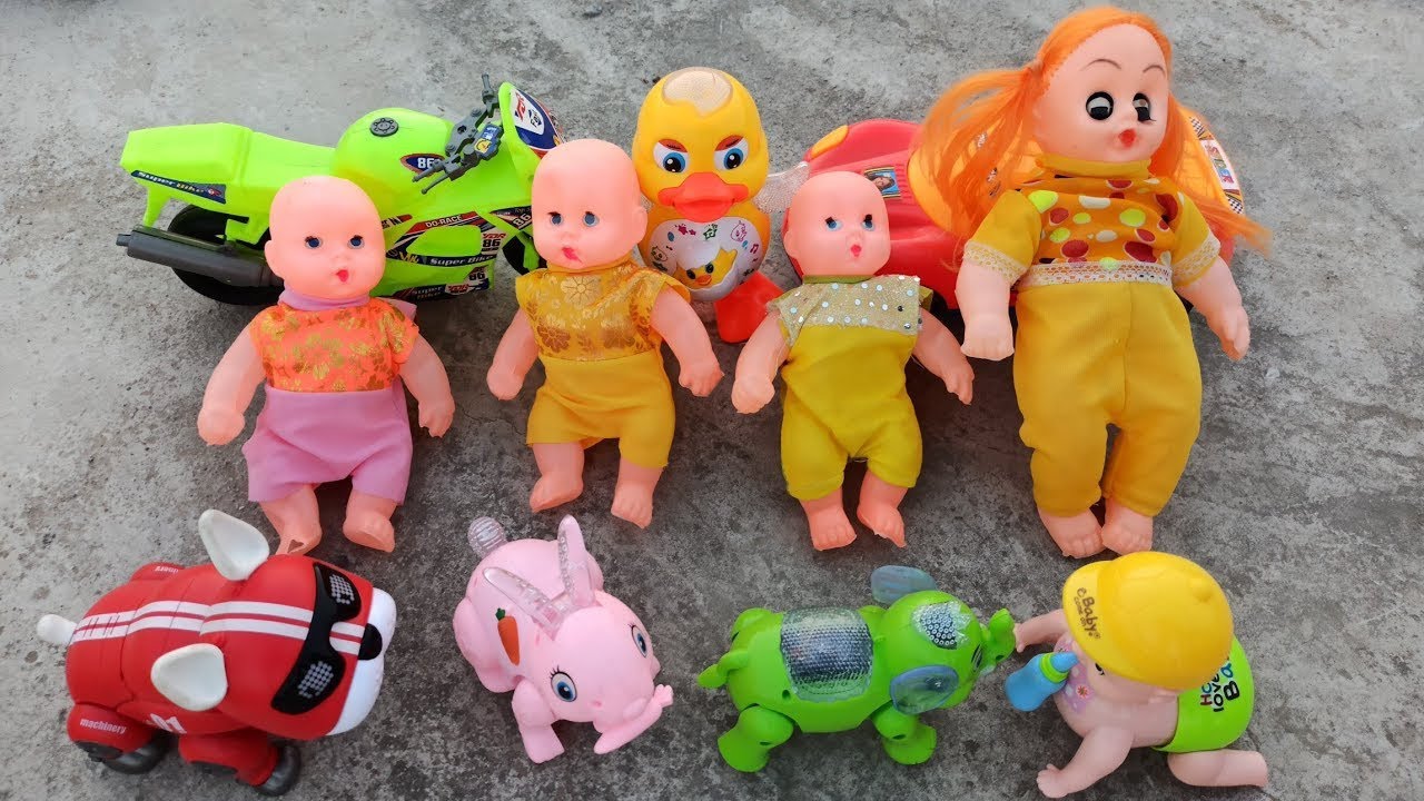 Doll wala Cartoon ! toy helicopter ka video ! doll crane Bus JCB