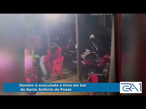 Homem é executado a tiros em bar de Santo Antônio de Posse