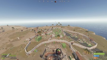 This base defended against a 20 man zerg 3 times... - Rustinity Large Base Tour 8/3/2023