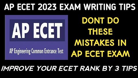 ap ecet 2023 exam tips| how to get good rank in ecet exam| don