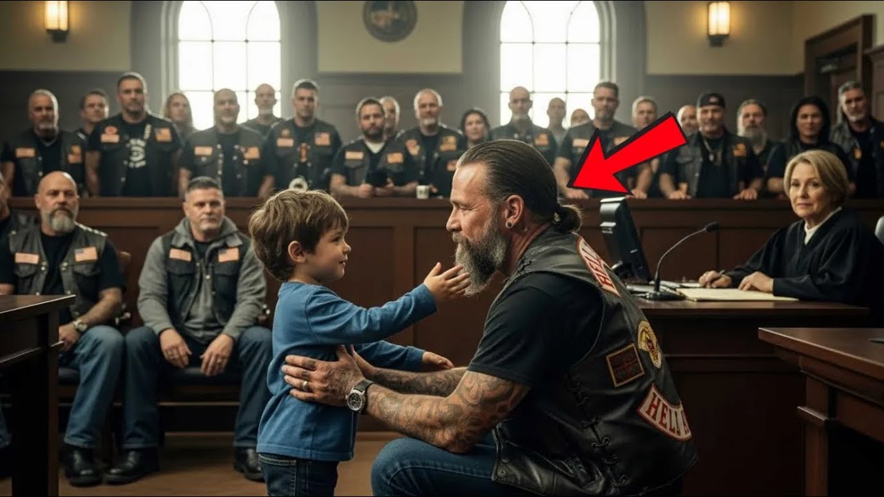 Foster Kid Asked a Hells Angel for a Hug 100 Bikers Showed Up to His Adoption Hearing