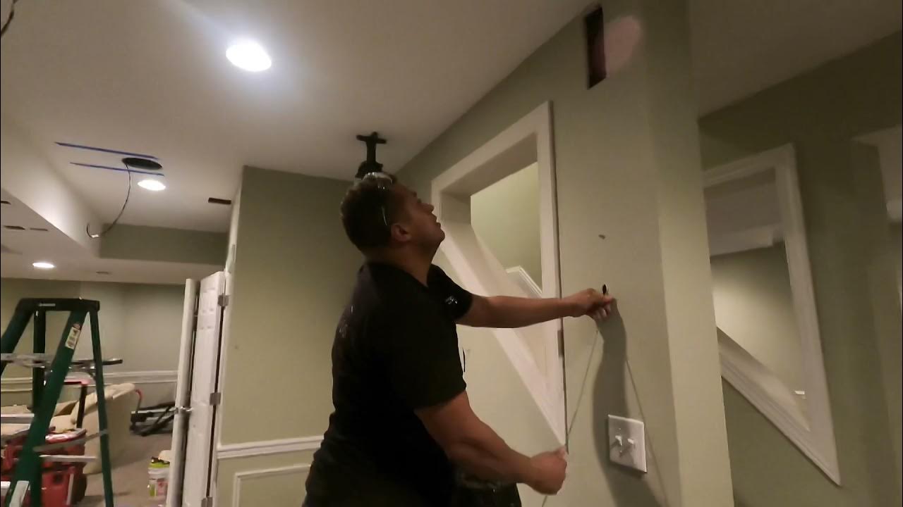 How to Run/Fish Speaker Wire Through Walls and Ceilings YouTube