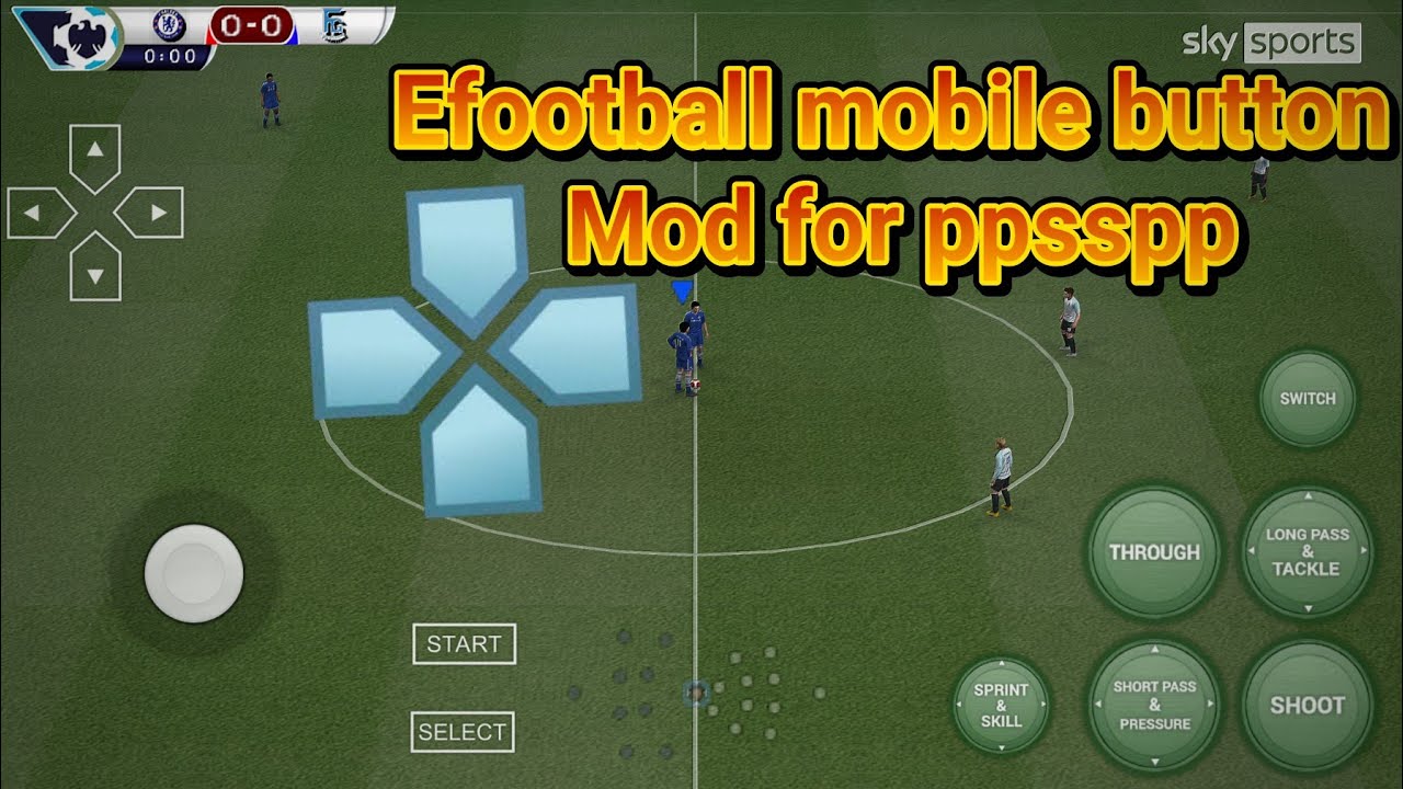 mod button efootball for PES PPSSPP - YouTube