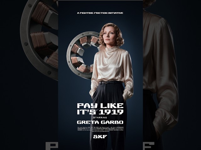 Pay Like It's 1919 — With Your Energy Savings. Starring Greta Garbo.