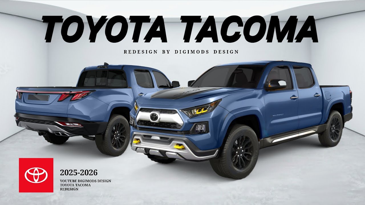 All New Toyota Tacoma 2025 2026 Redesign Digimods Design Youtube