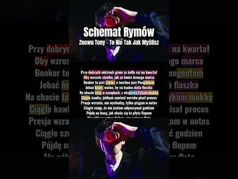 Znowu Tony - To Nie Tak Jak Myślisz (Schemat Rymów druga zwrotka)